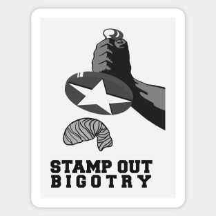 Stamp Out Bigotry - Resist Trump Sticker